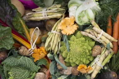 Panier de légumes de saison.